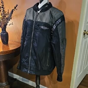 Harley-Davidson Men's Two-Tone Bomber Jacket